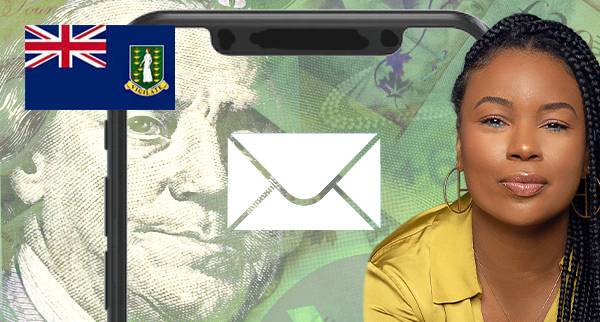 Send Money Through Email in The British Virgin Islands