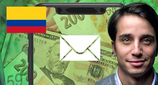 Send Money Through Email in Colombia