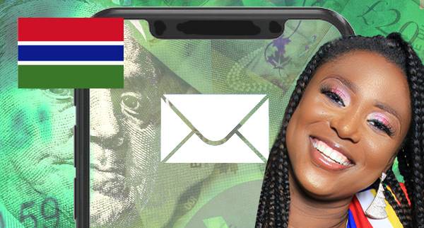 Send Money Through Email in Gambia