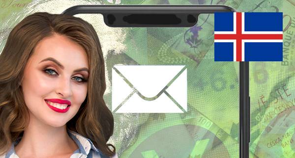 Send Money Through Email in Iceland