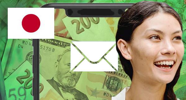 Send Money Through Email in Japan