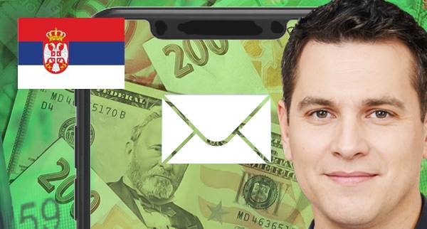 Send Money Through Email in Serbia